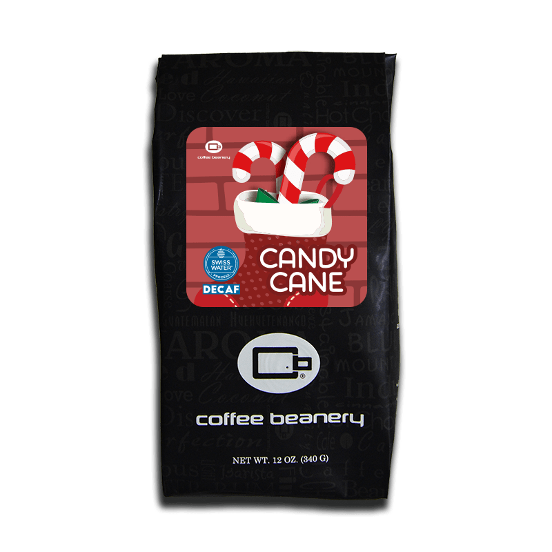 Coffee Beanery Exclusive 12oz / Decaf / Automatic Drip Candy Cane Flavored Coffee | December 2023