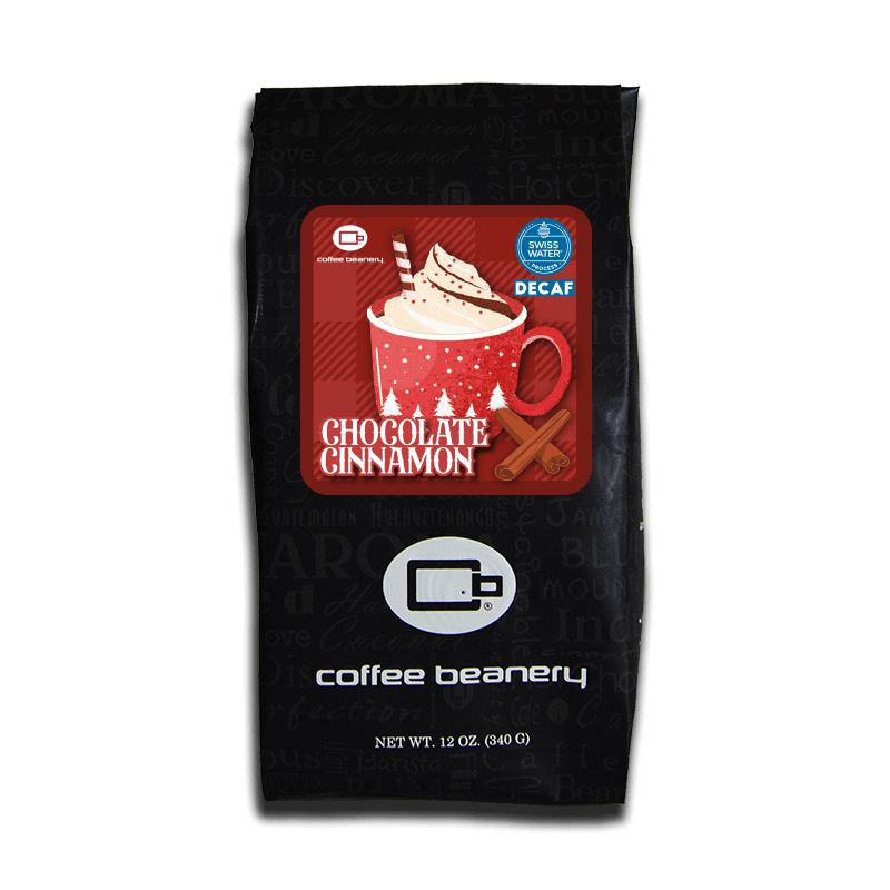 Coffee Beanery Exclusive 12oz / Decaf / Automatic Drip Chocolate Cinnamon Cocoa Flavored Coffee | January 2024