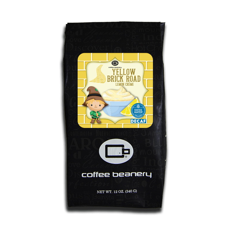 Coffee Beanery Exclusive 12oz / Decaf / Automatic Drip Lemon Curd "Yellow Brick Road" Flavored Coffee | April 2024