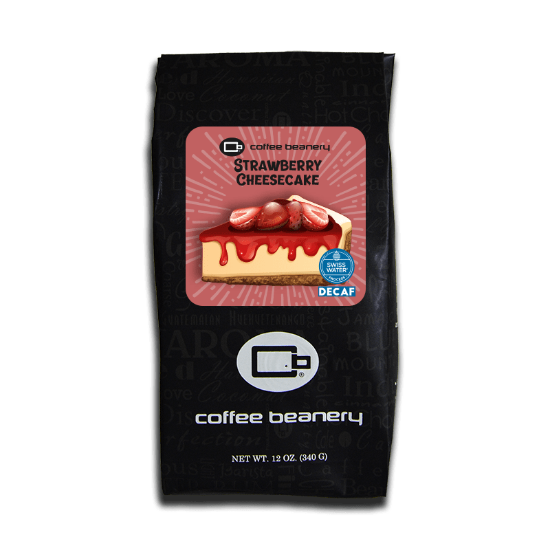 Coffee Beanery Exclusive 12oz / Decaf / Automatic Drip Strawberry Cheesecake Flavored Coffee | November 2023 Exclusive