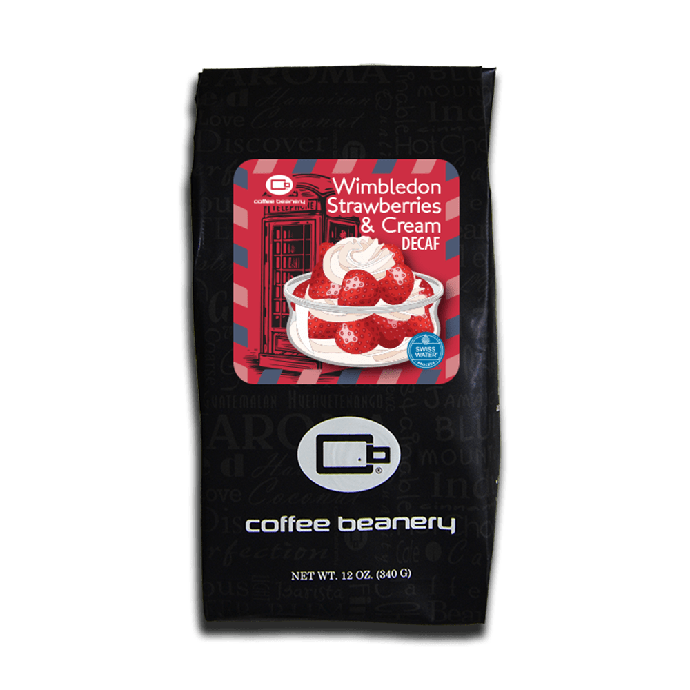 Coffee Beanery Exclusive 12oz / Decaf / Automatic Drip Wimbledon Strawberries and Cream Flavored Coffee | July 2025