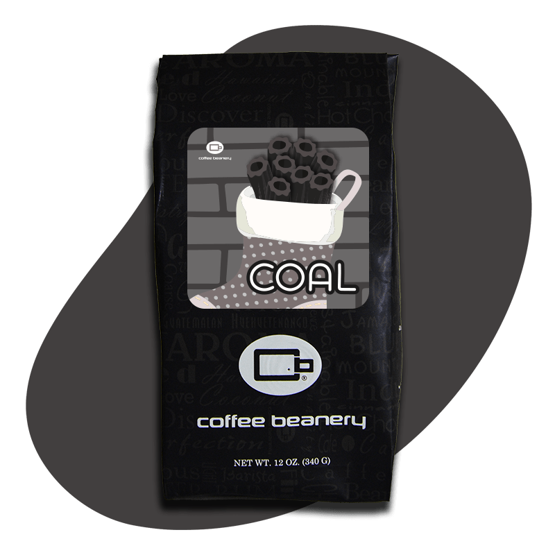 Coffee Beanery Exclusive 12oz / Regular / Automatic Drip Black Licorice 'Coal' Flavored Coffee | December 2023