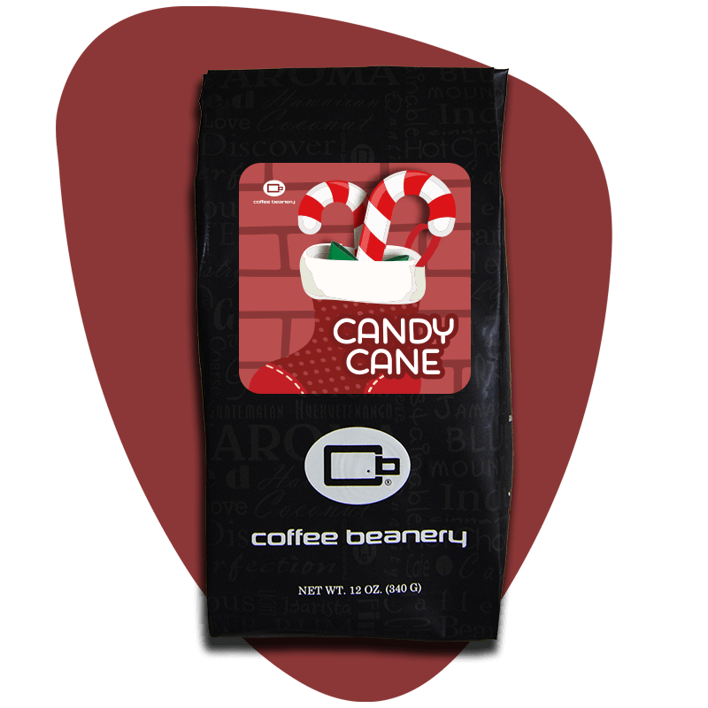 Coffee Beanery Exclusive 12oz / Regular / Automatic Drip Candy Cane Flavored Coffee | December 2023