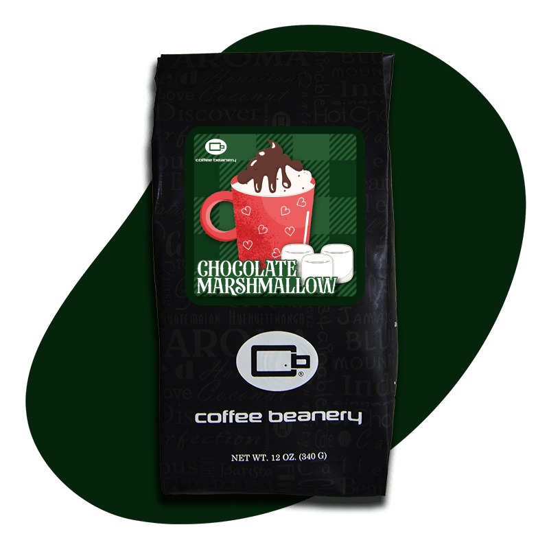 Coffee Beanery Exclusive 12oz / Regular / Automatic Drip Chocolate Marshmallow Cocoa Flavored Coffee | January 2024