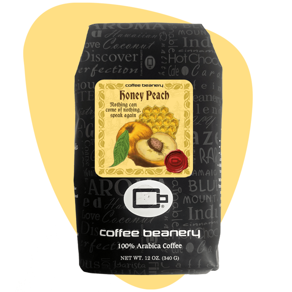 Coffee Beanery Exclusive 12oz / Regular / Automatic Drip Honey Peach Flavored Coffee | April 2026
