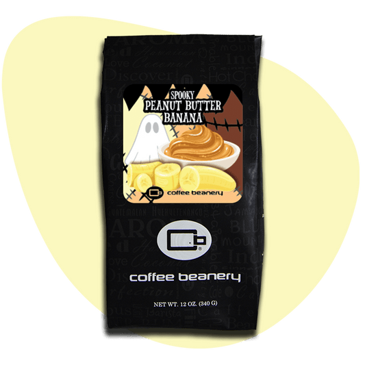Coffee Beanery Exclusive 12oz / Regular / Automatic Drip Spooky Peanut Butter Banana Flavored Coffee | October 2025
