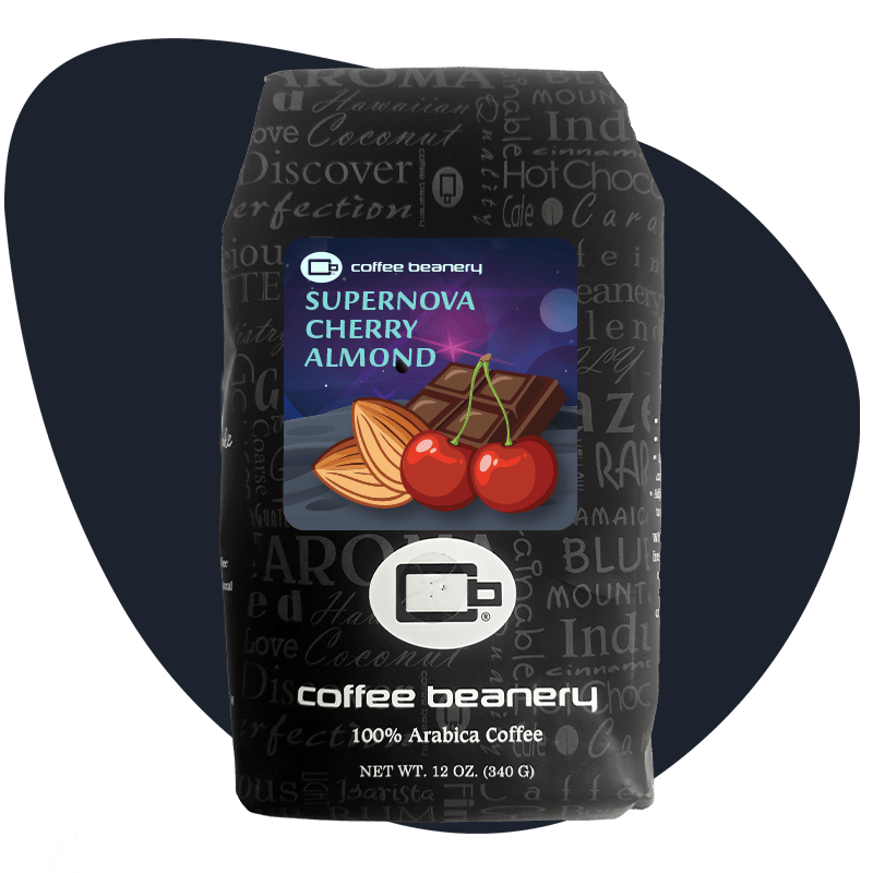 Coffee Beanery Exclusive 12oz / Regular / Automatic Drip Supernova Cherry Almond Flavored Coffee | June 2026