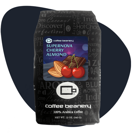 Coffee Beanery Exclusive 12oz / Regular / Automatic Drip Supernova Cherry Almond Flavored Coffee | June 2026