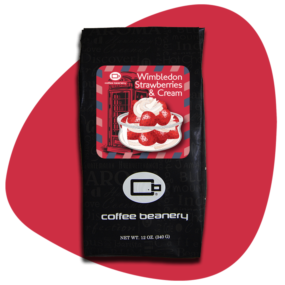 Coffee Beanery Exclusive 12oz / Regular / Automatic Drip Wimbledon Strawberries and Cream Flavored Coffee | July 2025