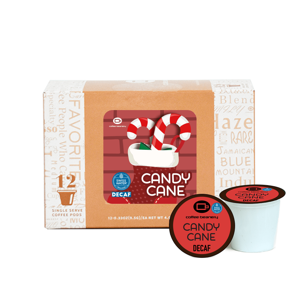 Coffee Beanery Exclusive Decaf Candy Cane Flavored Coffee Pods | December 2023