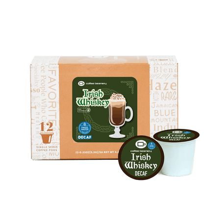 Coffee Beanery Exclusive Decaf Irish Whiskey (N/A) Flavored Coffee Pods | March 2024
