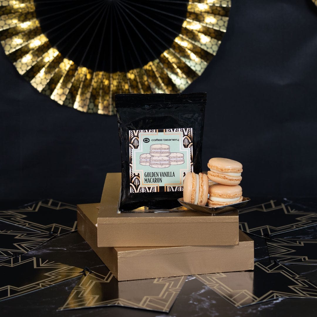 Coffee Beanery Exclusive Golden Vanilla Macaron Flavored Coffee | 2.5oz