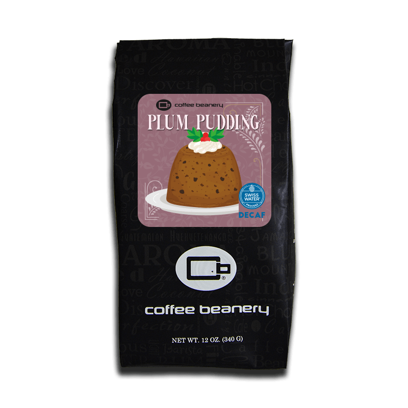 Coffee Beanery Exclusive No. 1 | DECAF Plum Pudding Flavored Coffee | April 2023