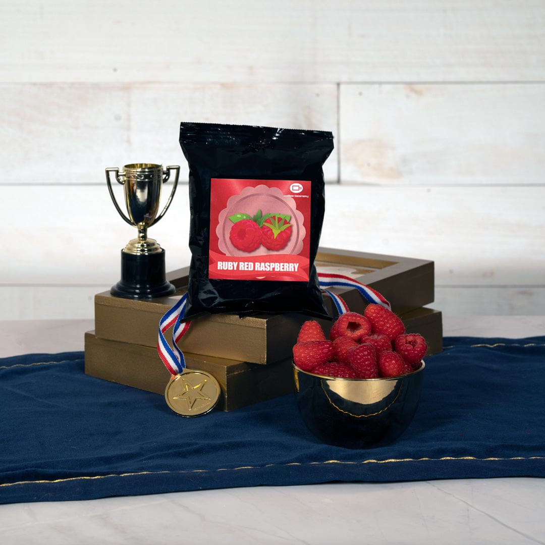 Coffee Beanery Exclusive Red Ruby Raspberry Flavored Coffee | 2.5oz