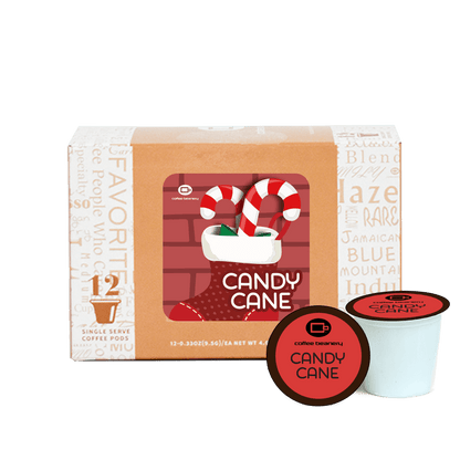 Coffee Beanery Exclusive Regular Candy Cane Flavored Coffee Pods | December 2023