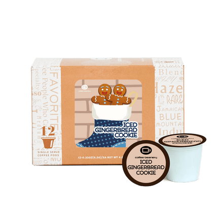 Coffee Beanery Exclusive Regular Iced Gingerbread Cookie Flavored Coffee Pods | December 2023