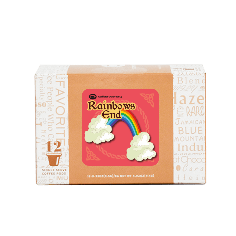 Coffee Beanery Exclusive Regular Rainbows End Flavored Coffee Pods | March 2024