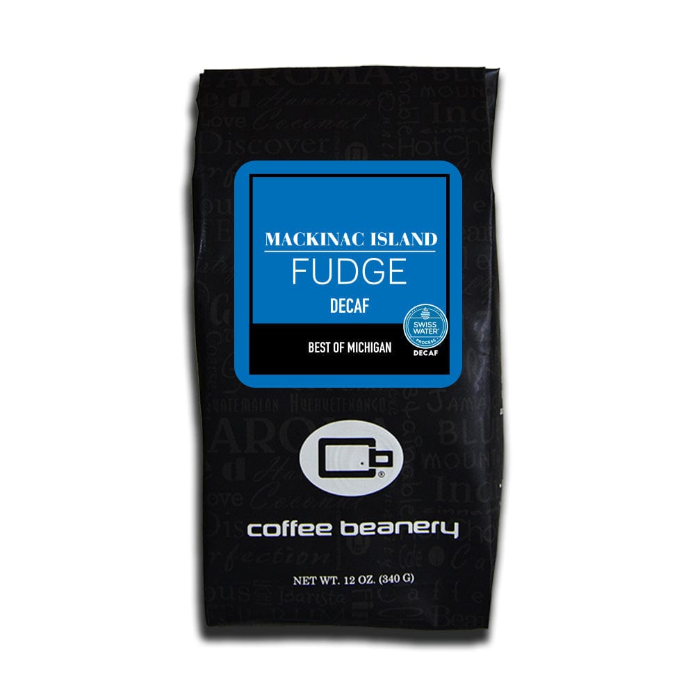 Coffee Beanery Flavored Coffee 12oz / Automatic Drip Mackinac Island Fudge SWP Decaf Flavored Coffee
