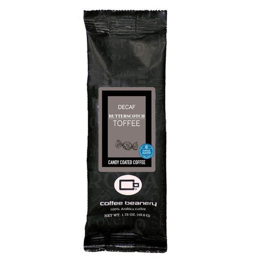 Coffee Beanery Flavored Coffee Butterscotch Toffee SWP Decaf  Coffee | 1.75 oz Sampler