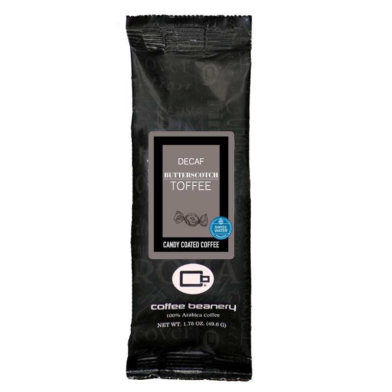 Coffee Beanery Flavored Coffee Decaf / 1.75 One Pot Sampler / Automatic Drip Butterscotch Toffee Flavored Coffee