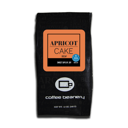 Coffee Beanery Flavored Coffee Decaf / 12oz / Automatic Drip Apricot Cake Flavored Coffee
