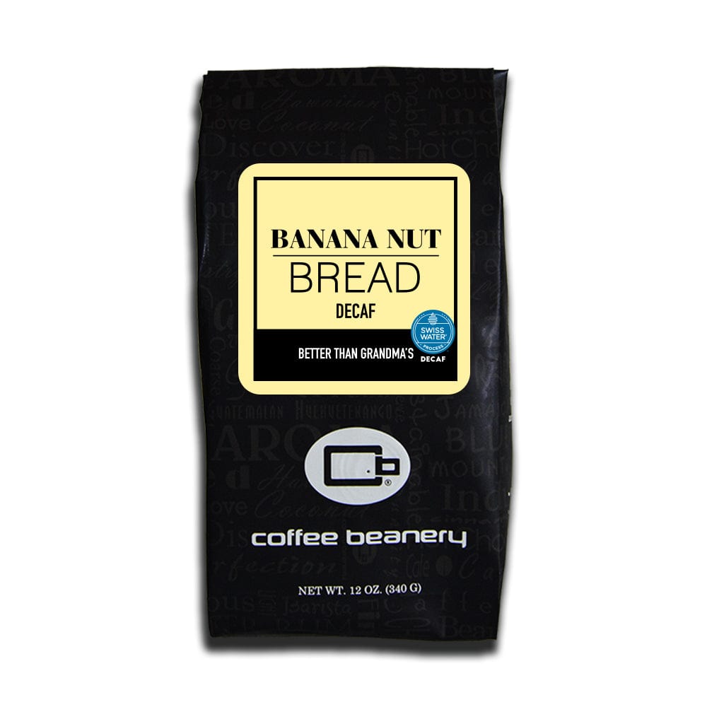 Coffee Beanery Flavored Coffee Decaf / 12oz / Automatic Drip Banana Nut Bread Flavored Coffee