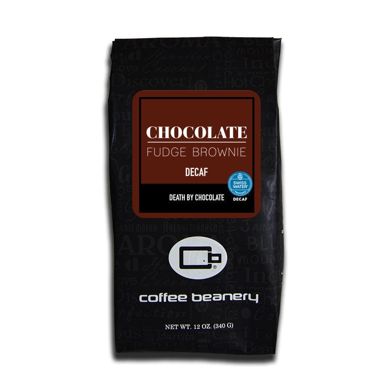 Coffee Beanery Flavored Coffee Decaf / 12oz / Automatic Drip Chocolate Fudge Brownie Flavored Coffee
