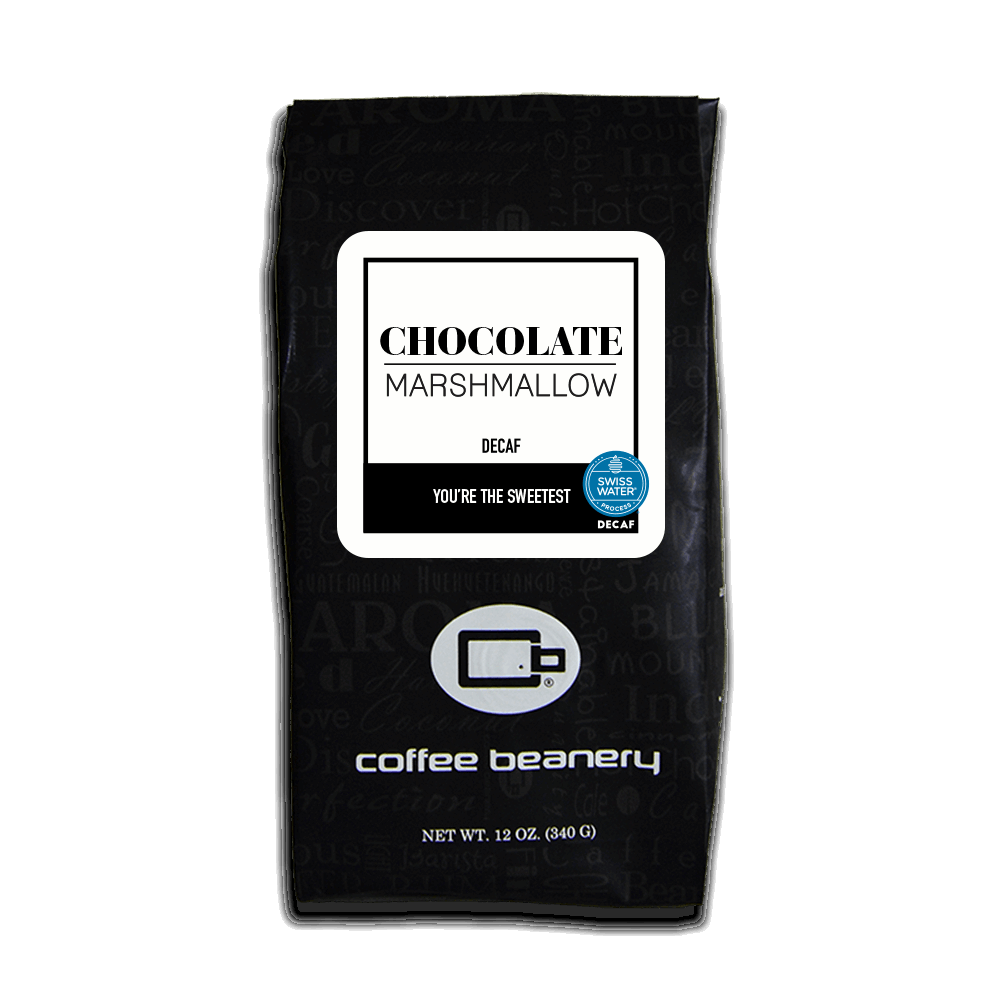 Coffee Beanery Flavored Coffee Decaf / 12oz / Automatic Drip Chocolate Marshmallow Flavored Coffee