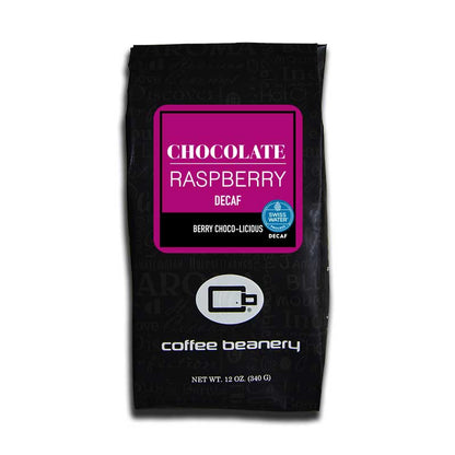 Coffee Beanery Flavored Coffee Decaf / 12oz / Automatic Drip Chocolate Raspberry Flavored Coffee