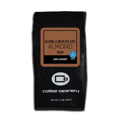 Coffee Beanery Flavored Coffee Decaf / 12oz / Automatic Drip Dark Chocolate Almond Flavored Coffee