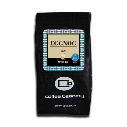 Coffee Beanery Flavored Coffee Decaf / 12oz / Automatic Drip Eggnog Flavored Coffee
