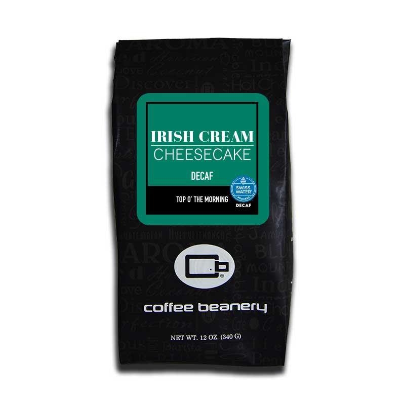 Coffee Beanery Flavored Coffee Decaf / 12oz / Automatic Drip Irish Cream Cheesecake Flavored Coffee