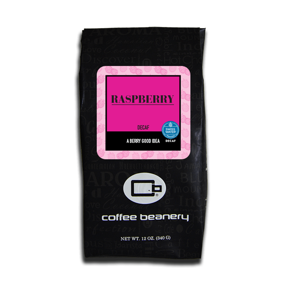 Coffee Beanery Flavored Coffee Decaf / 12oz / Automatic Drip Raspberry Flavored Coffee