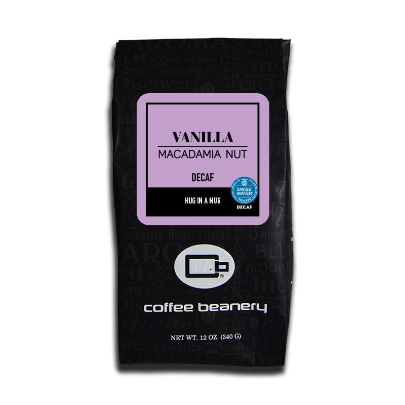 Coffee Beanery Flavored Coffee Decaf / 12oz / Automatic Drip Vanilla Macadamia Nut Flavored Coffee