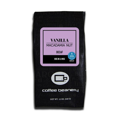 Coffee Beanery Flavored Coffee Decaf / 12oz / Automatic Drip Vanilla Macadamia Nut Flavored Coffee