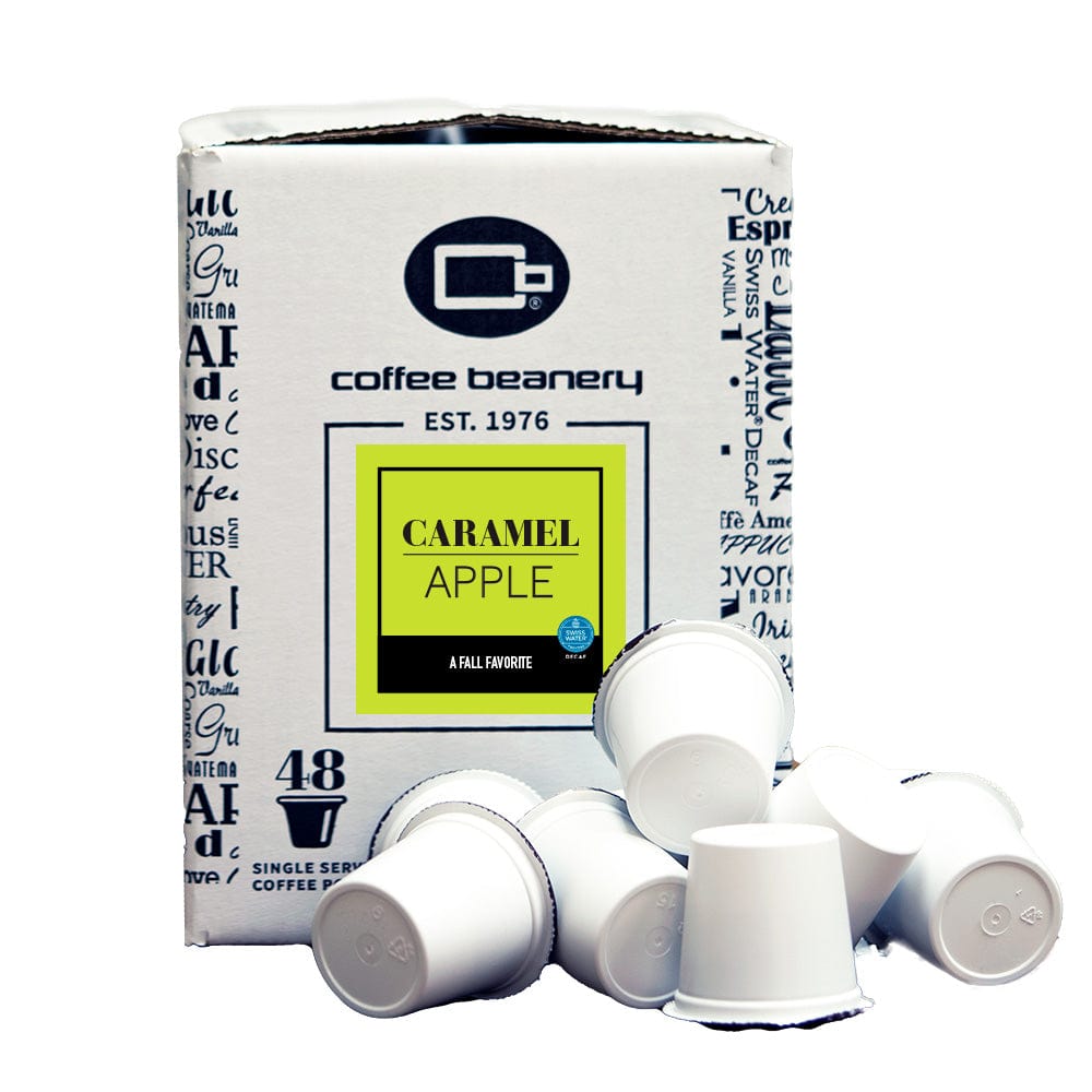 Coffee Beanery Flavored Coffee Decaf / 48ct Bulk Pods / Automatic Drip Caramel Apple Flavored Coffee | Early Access