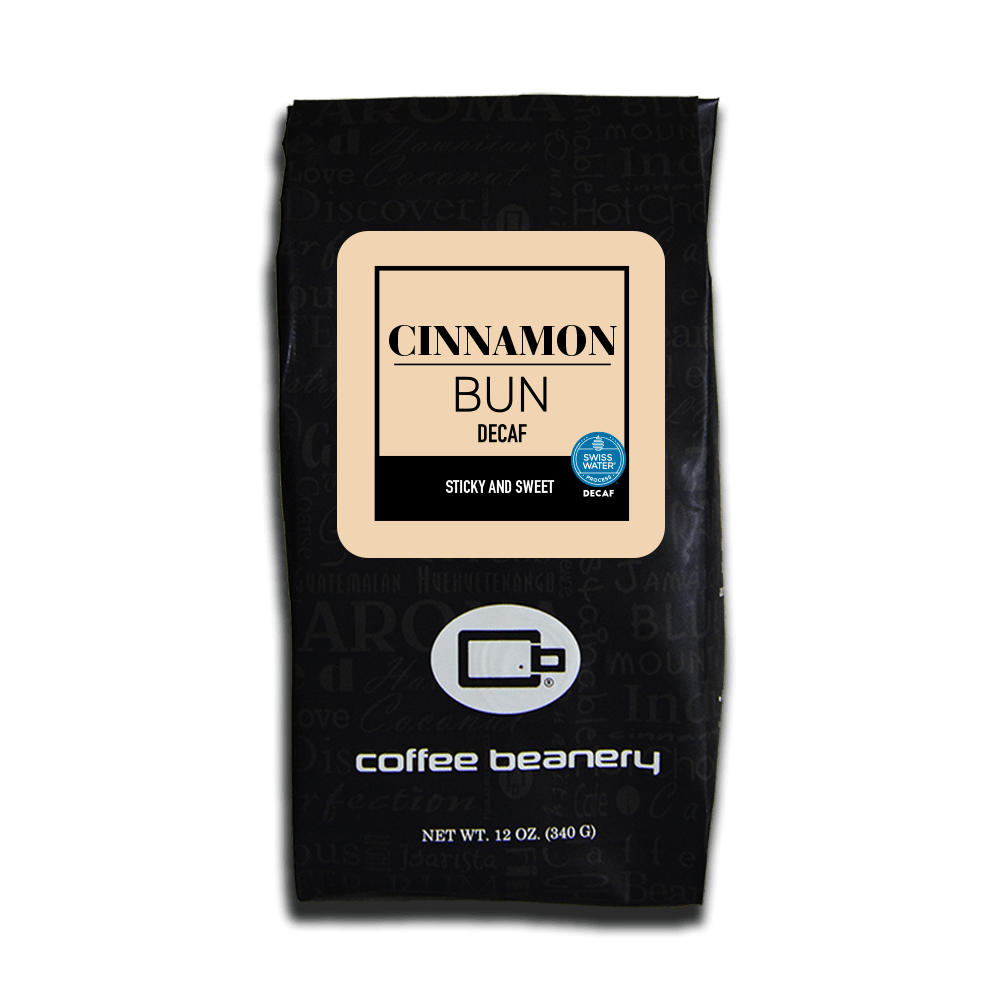 Coffee Beanery Flavored Coffee Decaf / Automatic Drip Cinnamon Bun Flavored Coffee