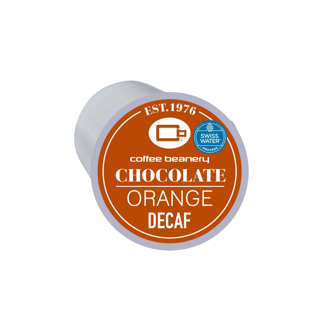Coffee Beanery Flavored Coffee Decaf Chocolate Orange Flavored Coffee Pod