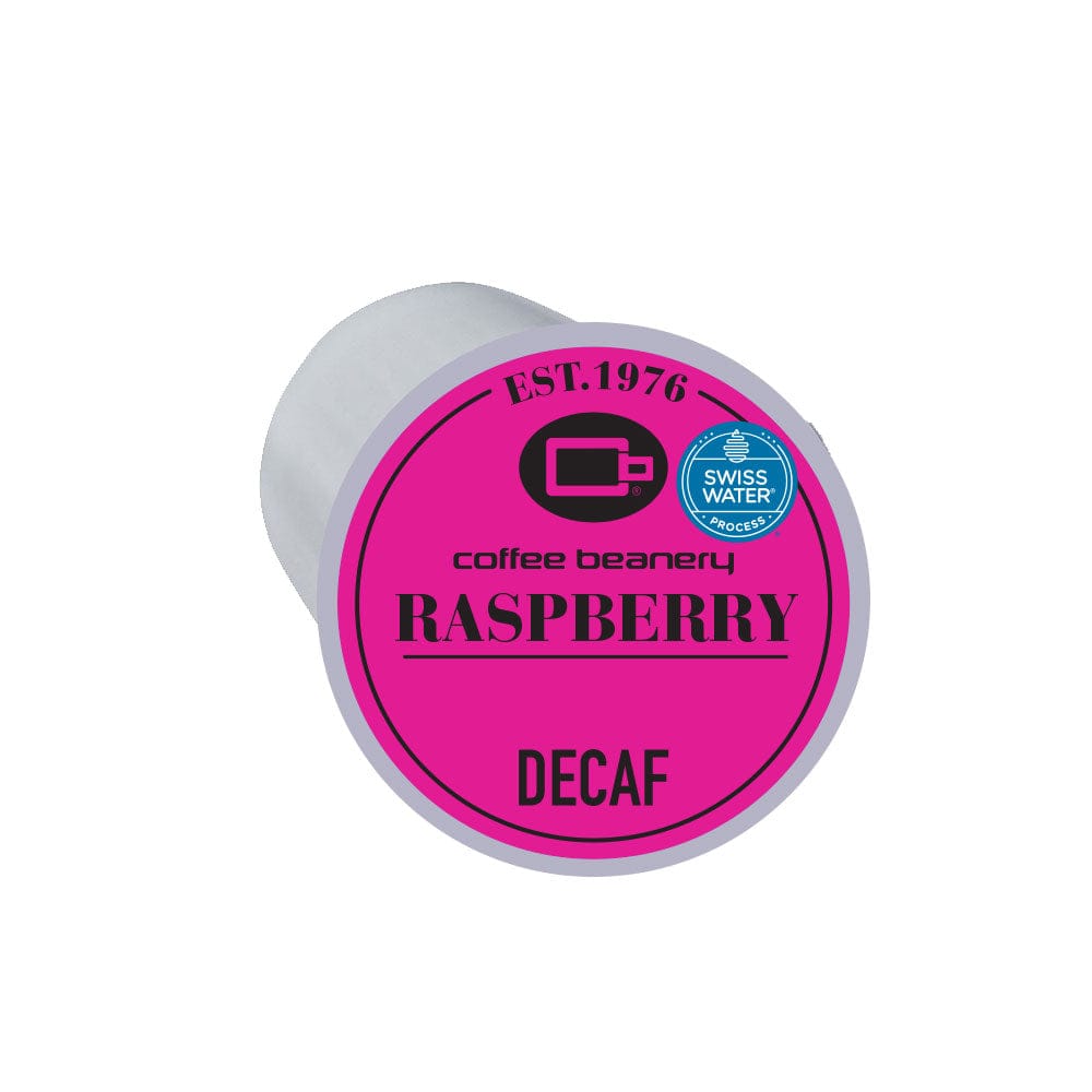 Coffee Beanery Flavored Coffee Decaf Raspberry Flavored Coffee Pod