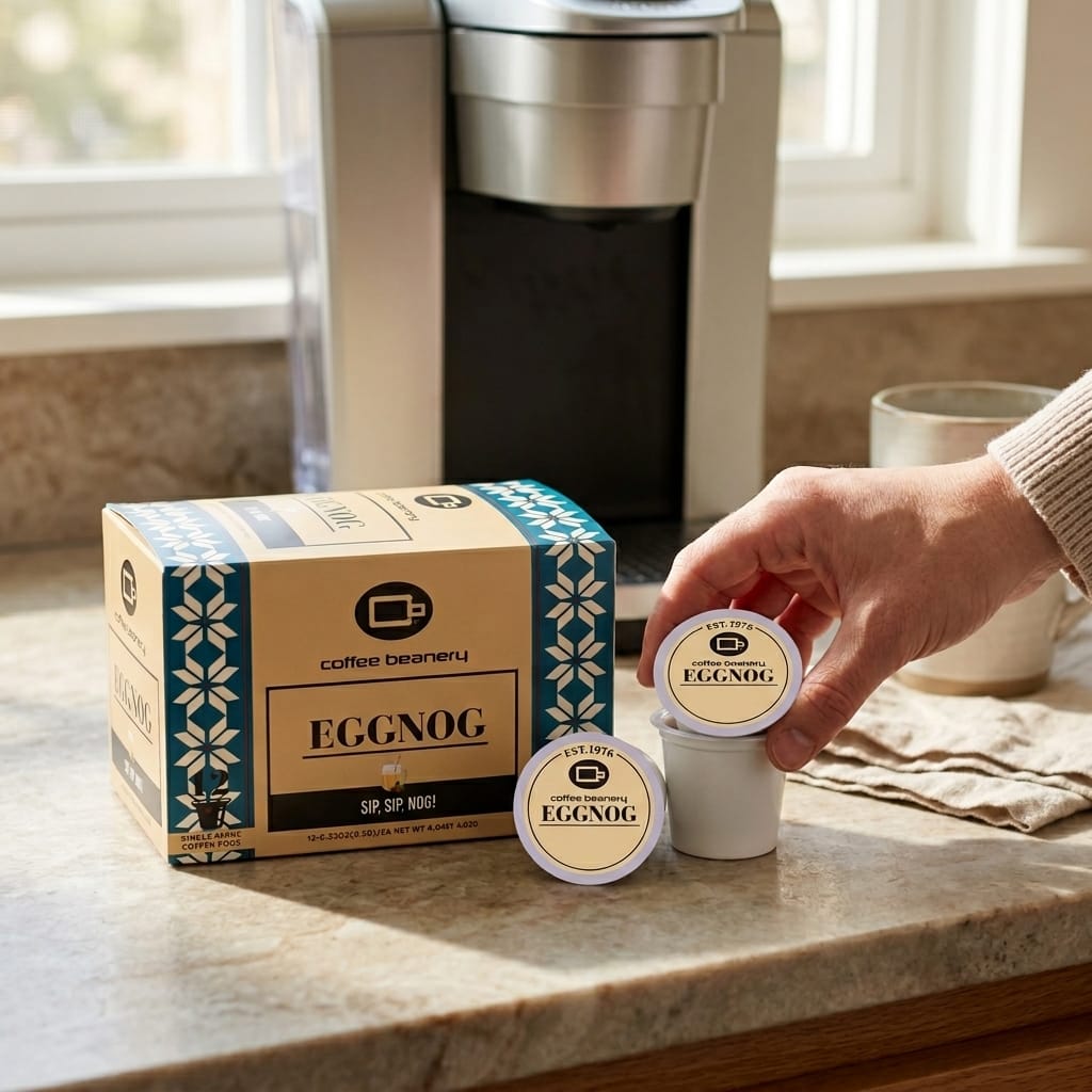 Coffee Beanery Flavored Coffee Eggnog Flavored Coffee Pods