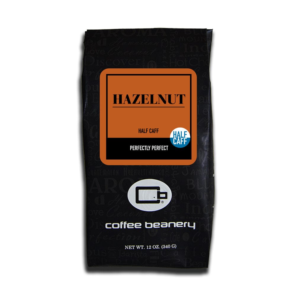 Coffee Beanery Flavored Coffee Half Caff / 12oz / Automatic Drip Hazelnut Flavored Coffee