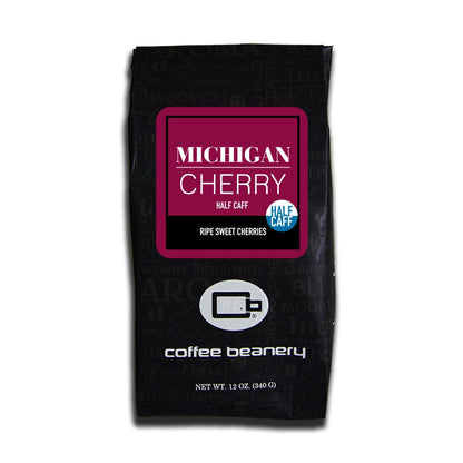 Coffee Beanery Flavored Coffee Half Caff / 12oz / Automatic Drip Michigan Cherry Flavored Coffee