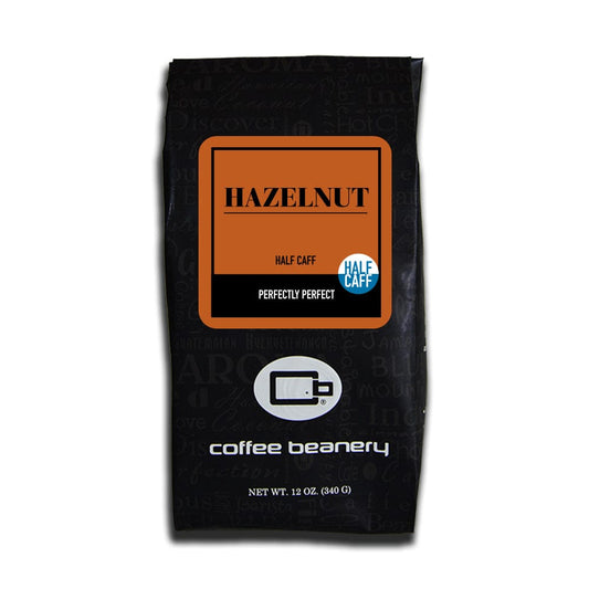 Coffee Beanery Flavored Coffee Half Caff Hazelnut Flavored Coffee