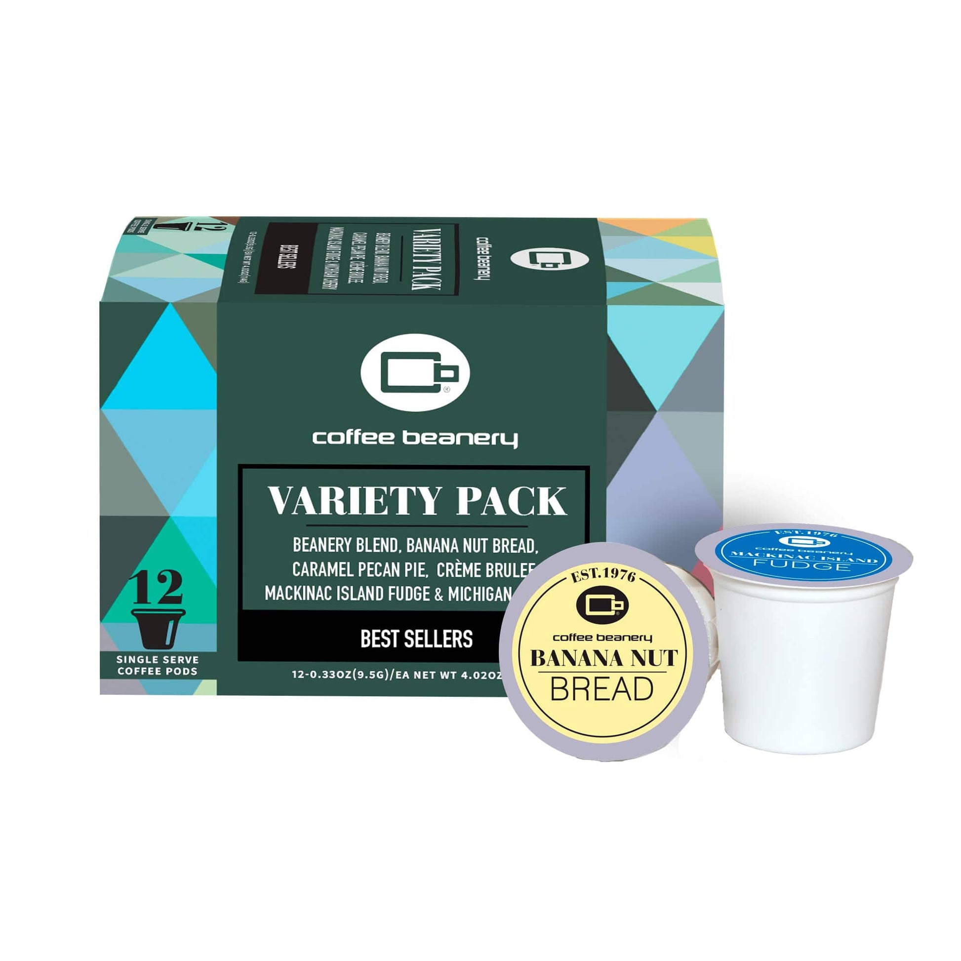 Coffee Beanery Flavored Coffee Pods Regular / 12ct Pods CB Variety Coffee Pods