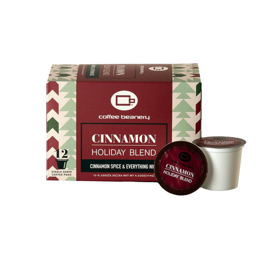 Coffee Beanery Flavored Coffee Pods Regular / 12ct Pods Cinnamon Holiday Blend Coffee Pods