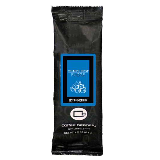 Coffee Beanery Flavored Coffee Regular / 1.75oz One Pot Sampler / Automatic Drip Mackinac Island Fudge Flavored Coffee