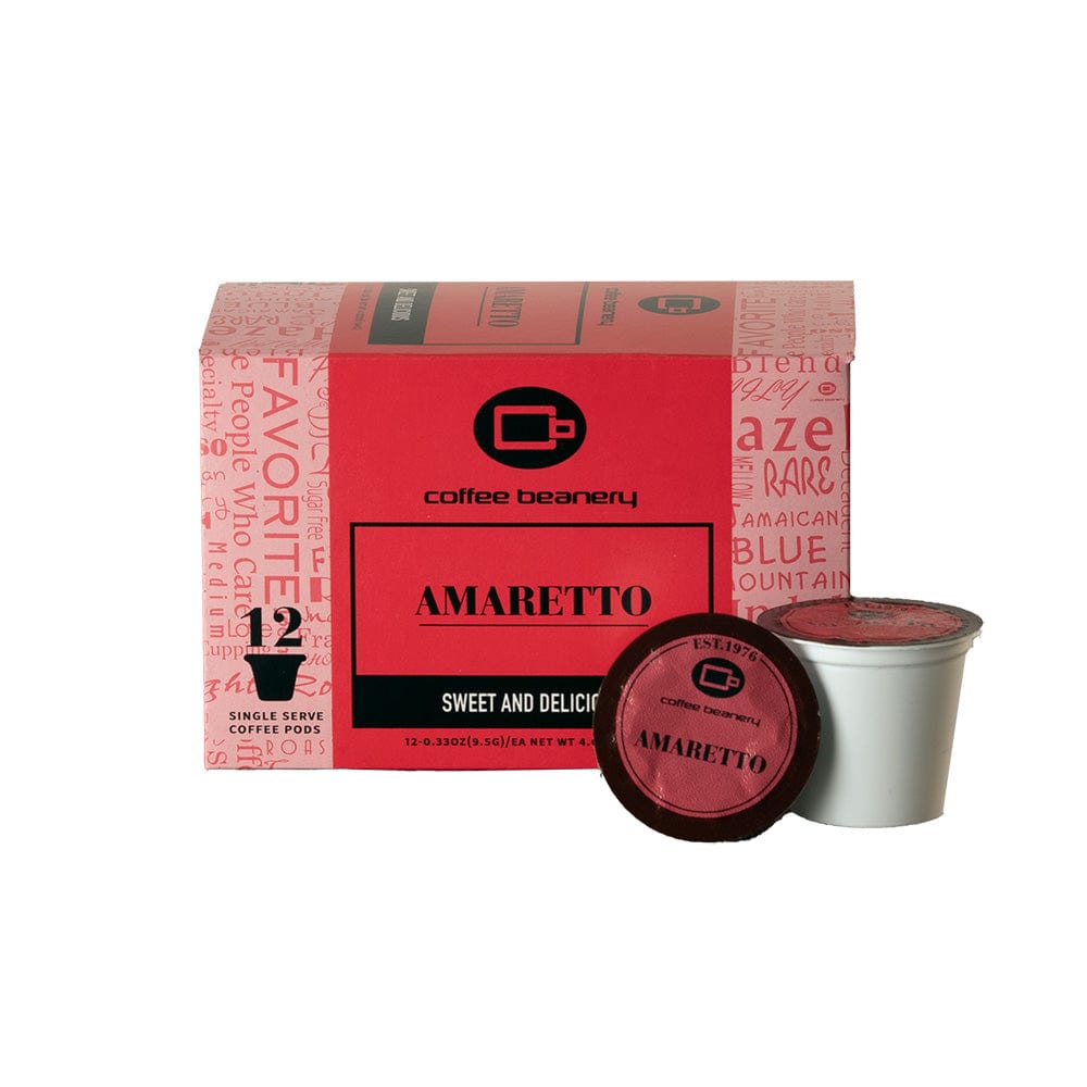Coffee Beanery Flavored Coffee Regular / 12ct Pods / Automatic Drip Amaretto Flavored Coffee