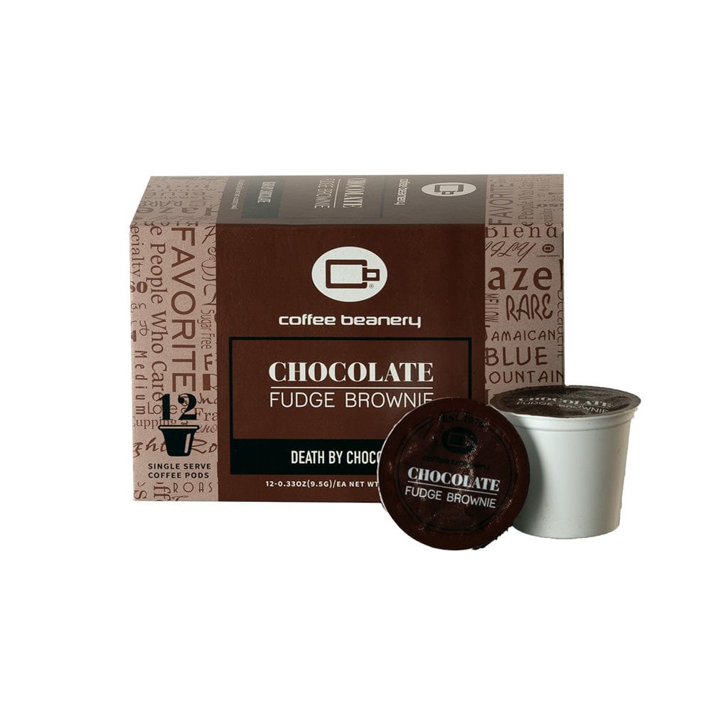 Coffee Beanery Flavored Coffee Regular / 12ct Pods / Automatic Drip Chocolate Fudge Brownie Flavored Coffee