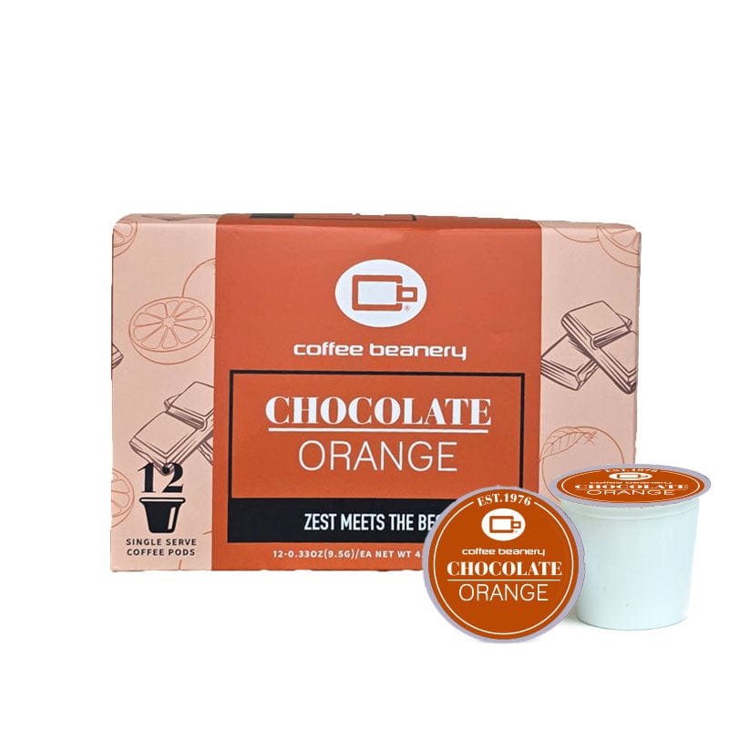Coffee Beanery Flavored Coffee Regular / 12ct Pods / Automatic Drip Chocolate Orange Flavored Coffee