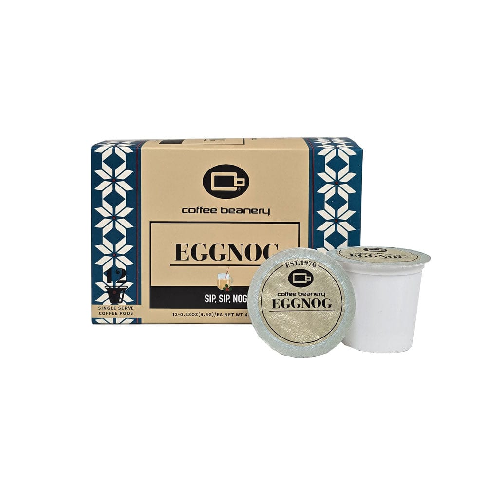 Coffee Beanery Flavored Coffee Regular / 12ct Pods / Automatic Drip Eggnog Flavored Coffee